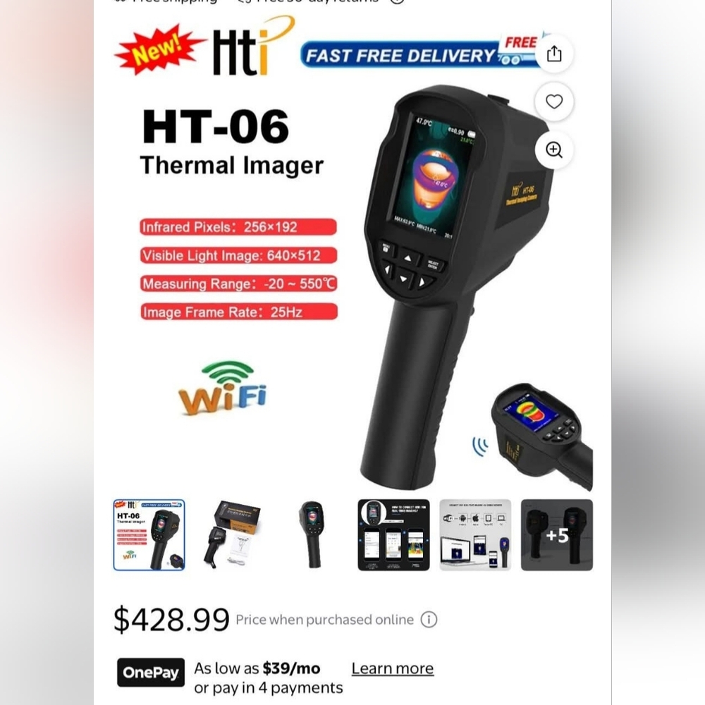 HT-06 Thermal Imager Camera - Black